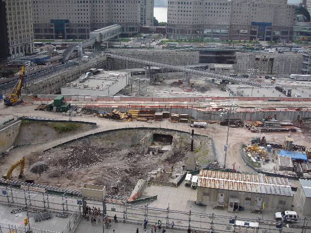 Bird’s Eye View Of WTC Site South to Liberty Street