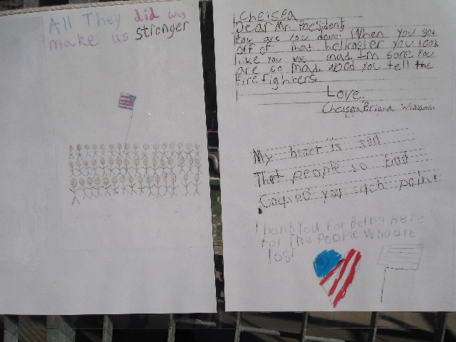 Children’s Artwork Posted During September 11th Fifth Anniversary