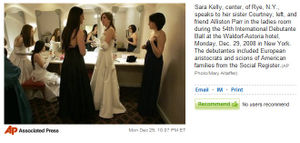 AP photo debutante Sara Kelly