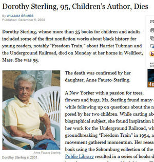 Dorthy Sterling NYT