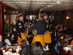 PESW Pipes & Drums Celebrate Rye Roadhouse First Anniversary