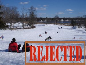 Sledding at Rye Golf Club REJECTED