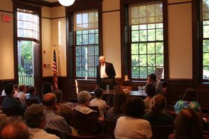 Brooklyn Dodger and Rye Resident Branca Entertains at Library