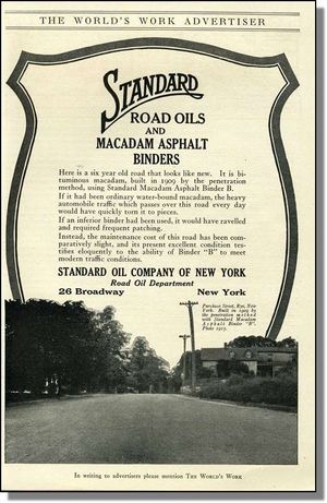 1915 Standard Oil Ad Features Purchase Street in Rye