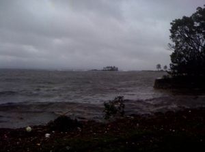 Flat Rock Island flood surge