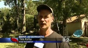 Rye’s Kirby Family in WCBS-TV Report on Hurricane Irene