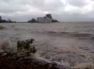 Pine Island flood surge