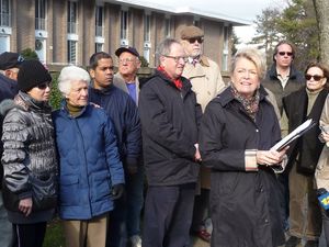 Myers Waits for the 76 Bus & Astorino Doesn’t Show