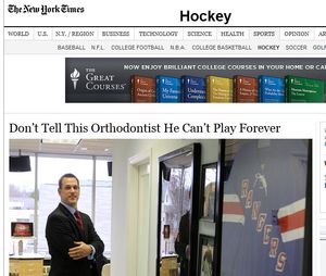 Rye Ortho Scores Ice Time: NY Times