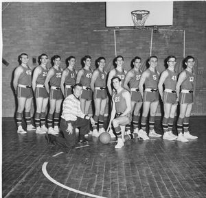 Early 1960's Rye High Basketball Team (autocorrect)