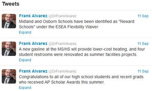 Alvarez first 3 tweets