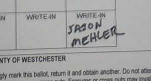 Mehler write-in close up