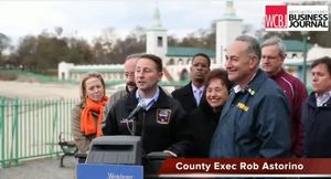 VIDEO: Schumer and Local Pols From Post Sandy Media Brief