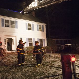 Rye FD Fights Chimney Fire on Clark Lane