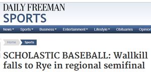 Rye Baseball Wins Regional Semifinal Against Wallkill