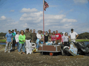 Hen Island Garbage Pickup