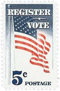 Register to vote stamp