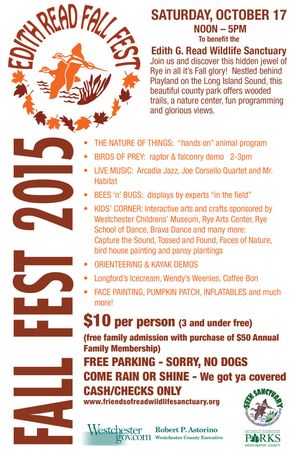 Edith Read Fall Fest this Saturday October 17, 2015 Noon to 5 PM