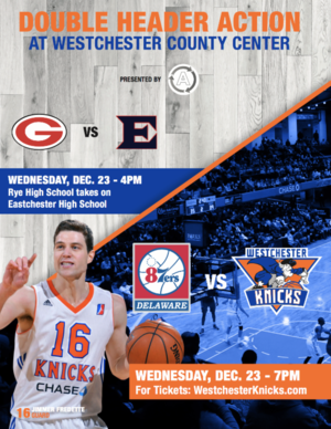 Rye High Basketball Plays Prior to Westchester Knicks December 23rd: TICKETS