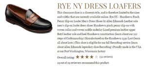 Why is an Allen Edmonds Shoe Named After Rye NY?