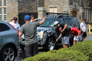 Cleaning car