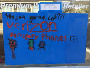 Boo! Halloween Windows – Verizon is Scary