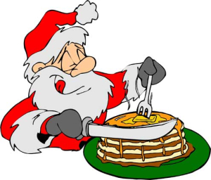 Santa pancakes