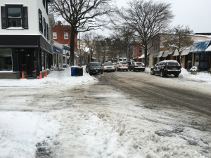 PHOTO: Snow Hits Downtown Rye City