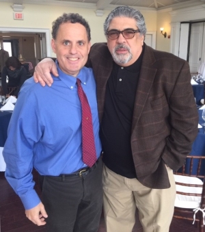 Rye Rotary Club President Jason L. Mehler and Actor Vincent Pastore