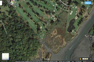 Rye Golf Overhead via Google Maps