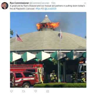 Carousel at Rye Playland on Fire – Developing Story