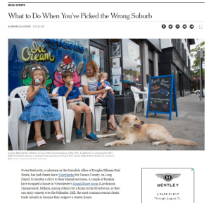 Rye Couple in NY Times Piece on Picking the Wrong Suburb