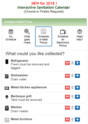 An Apex in City Services, Rye Hauls In Interactive Sanitation Calendar