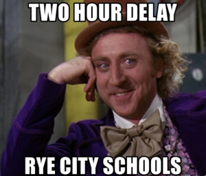 Rye Schools on Two Hour Delay Thursday March 22, 2018