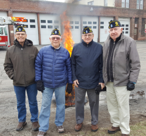 Unserviceable Flag Ceremony by American Legion Post 128