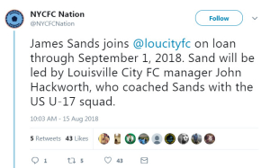 Sands tweet