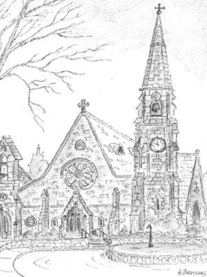 Christ Church Rye NY sketch