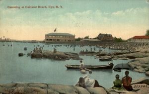 Postcards from Rye: Canoeing at Oakland Beach Circa 1910