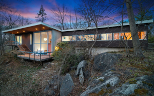 Mid-century Modern Rye Home of Photog Ezra Stoler on Market