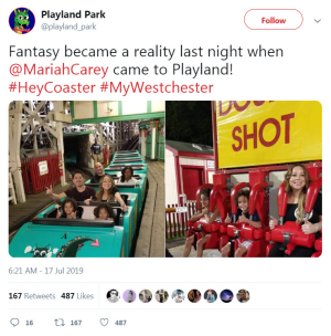 Mariah Carey at Rye Playland