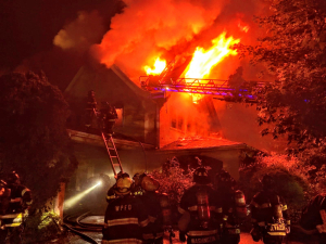 167 Grandview Avenue Rye NY burning 2