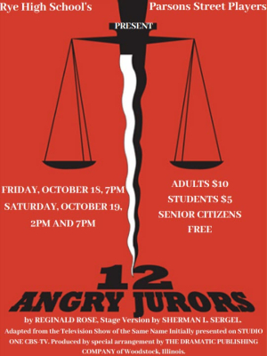 12 Angry Jurors Play at Rye High Friday & Saturday