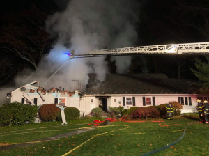 House Fire on Hunter Lane in Rye