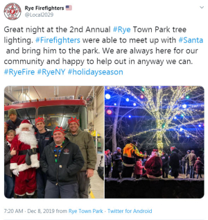 Rye Town Park Tree Lighting