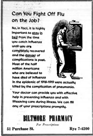 Rye & the 1918 Epidemic Déjà vu and the Spanish Flu?