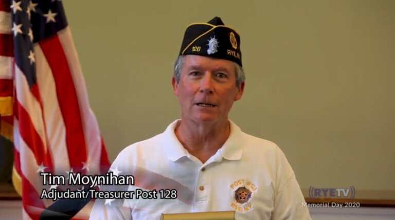 Rye Memorial Day 2020 v5 Tim Moynihan, Adjudant -Treasurer Post 128