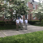 Rye Memorial Day 2020 wreath laying with Commander Fred de Barros, Adjutant Tim Moynihan, and Legionnaire Terry McCartney 2