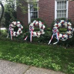 Rye Memorial Day 2020 wreath laying with Commander Fred de Barros, Adjutant Tim Moynihan, and Legionnaire Terry McCartney 3