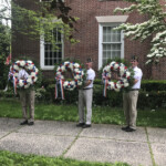 Rye Memorial Day 2020 wreath laying with Commander Fred de Barros, Adjutant Tim Moynihan, and Legionnaire Terry McCartney 4.1