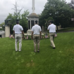 Rye Memorial Day 2020 wreath laying with Commander Fred de Barros, Adjutant Tim Moynihan, and Legionnaire Terry McCartney 7